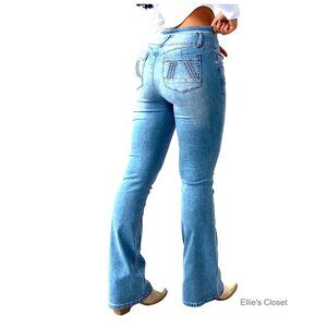 High Waist Tummy Control Bootcut Flare Jeans with Stretch